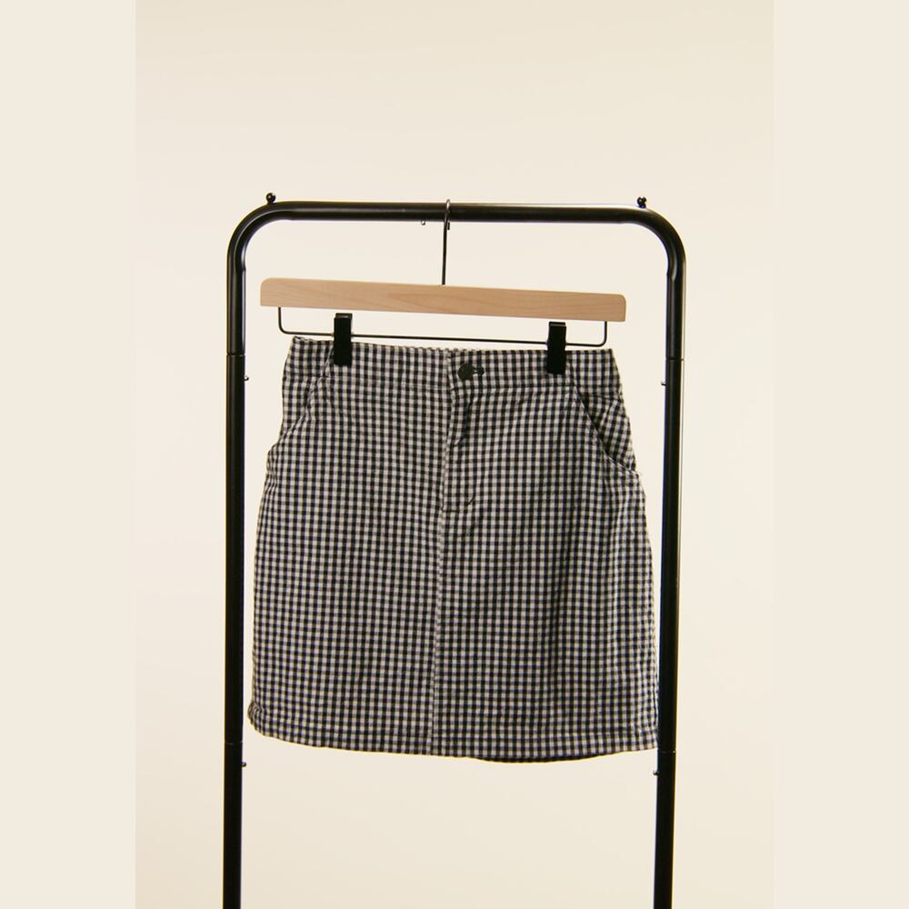 Hollister Black & White Gingham Mini Skirt Size XS